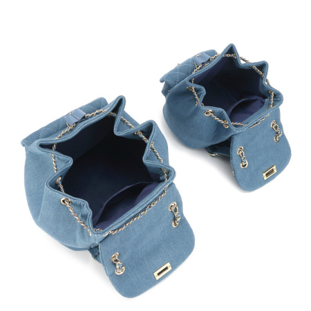 Denim rhombus backpack 58