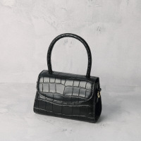 Leather cowhide flap shoulder crossbody handbag 48