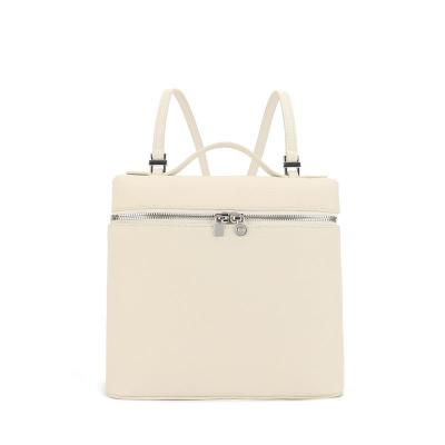 Leather pebbled Kelly bag 22