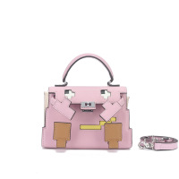 Sweet color contrast mosaic monster bag 34