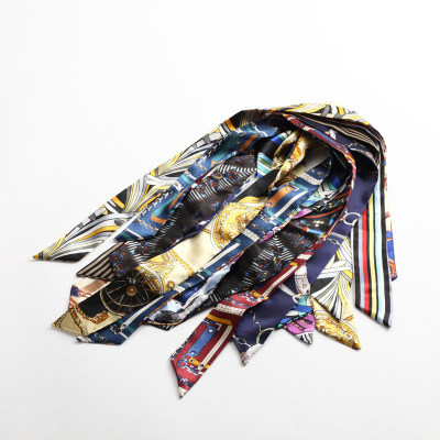 Women's fashion silk scarf tied bag 50