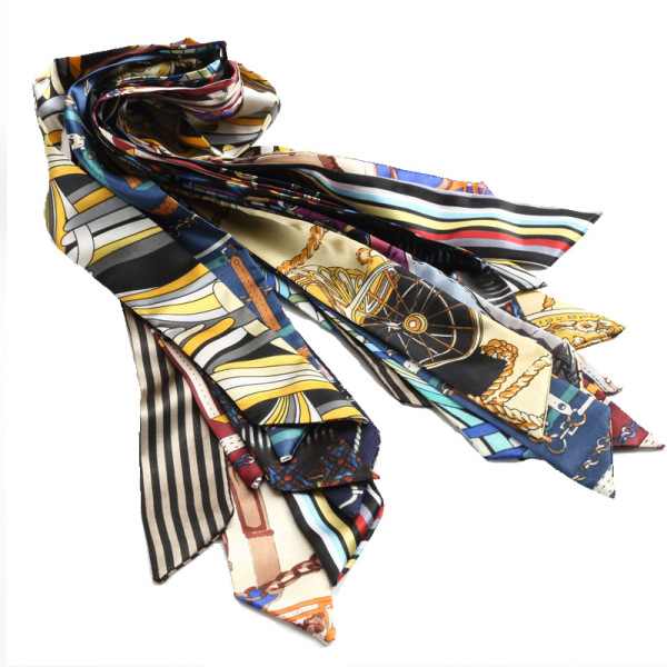 Women's fashion silk scarf tied bag 50