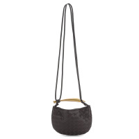 Woven Metal Half Moon Tote 18